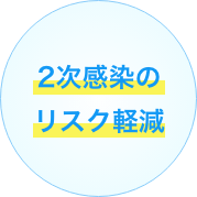2次感染のリスク軽減